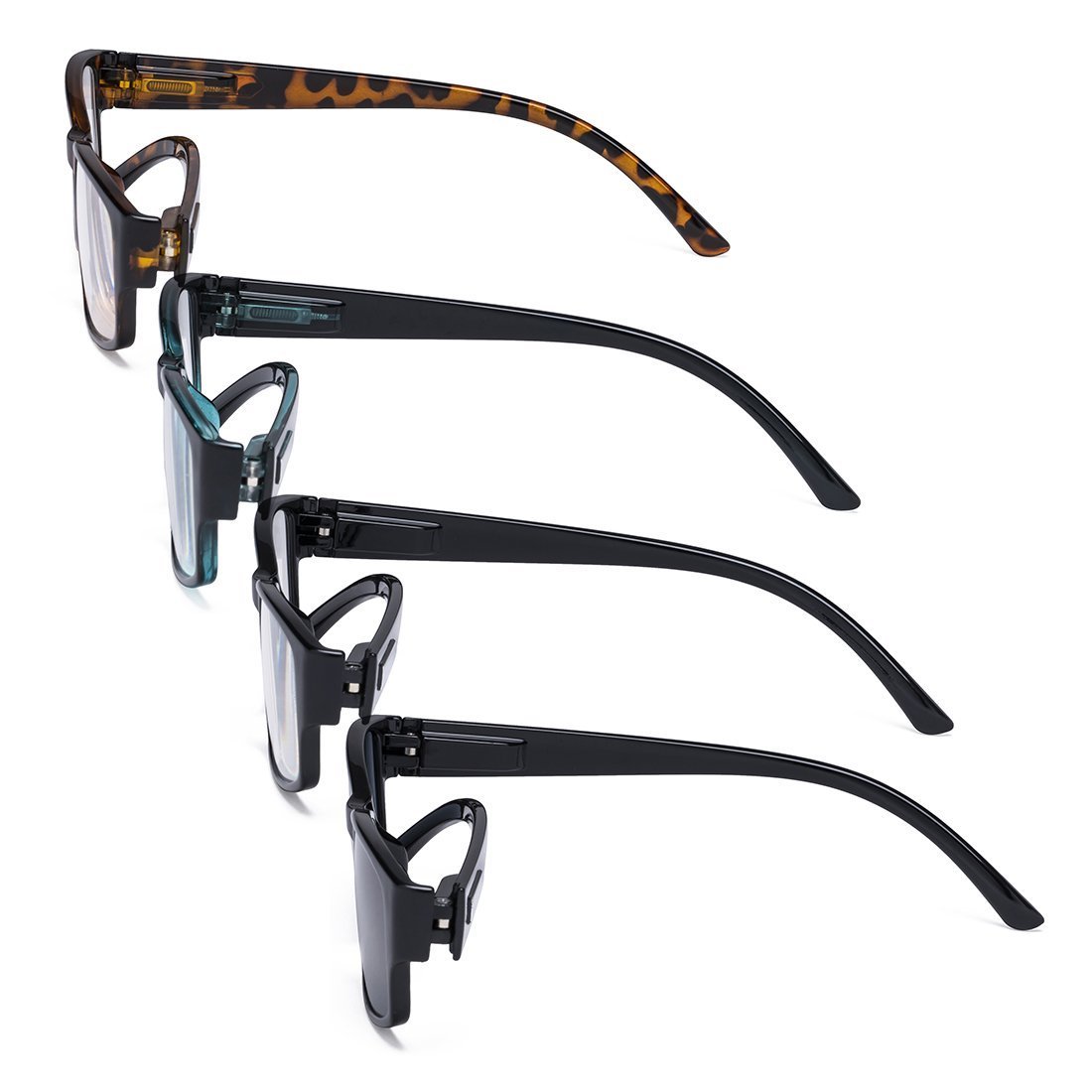 4 Pack Comfort Reading Glasses Include Sunglasses Men R9103