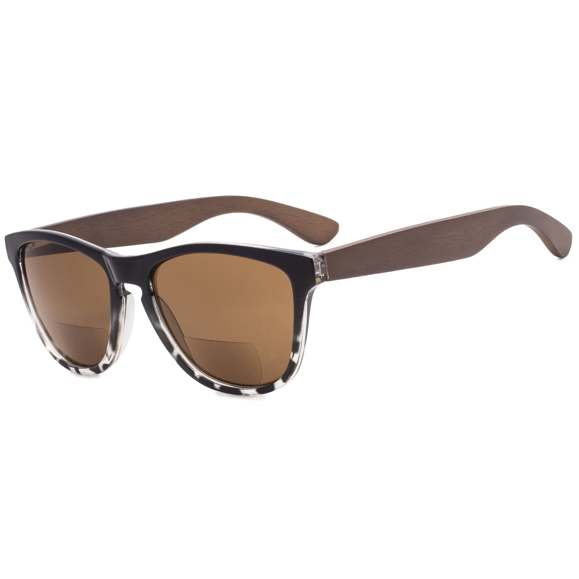 Gafas de Sol Bifocales Patillas de Madera Ovaladas para SGH001-6 – eyekeeper.com