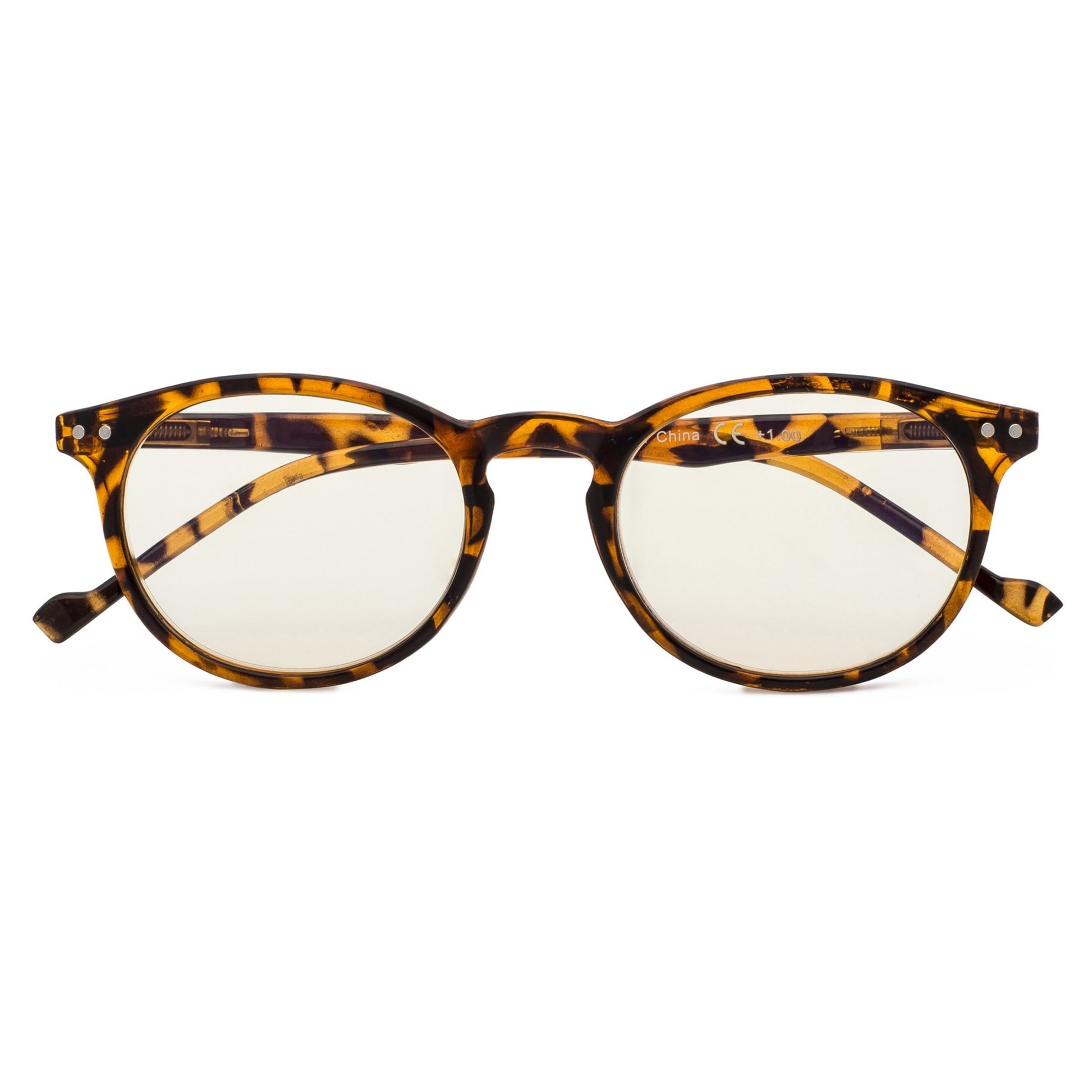 Oval Round Computer Reading Glasses Tortoise 1-CG071
